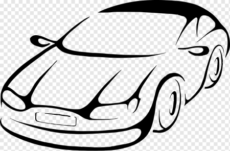 Контурное изображение автомобиля