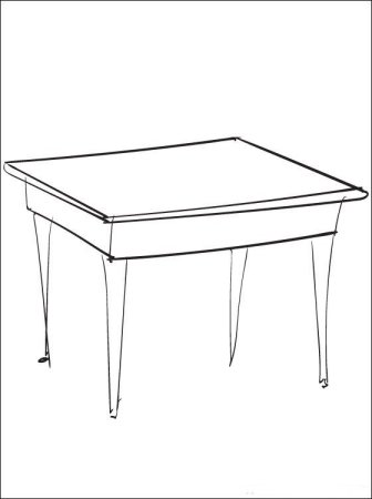 Стол раскраска