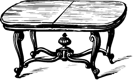 Обеденный стол раскраска