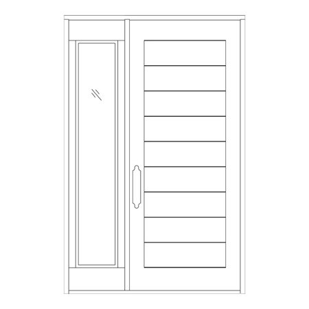 Схематичное изображение двери