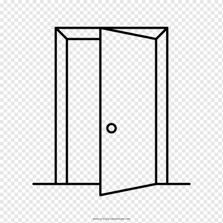 Дверь раскраска для детей