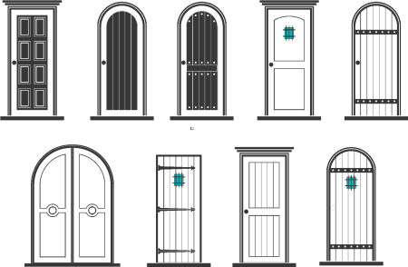 Дверь рисунок