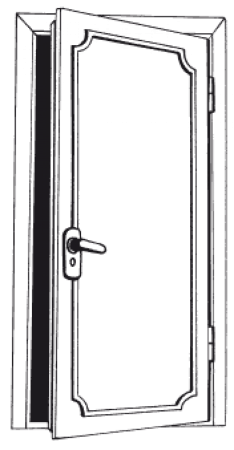 Дверь раскраска