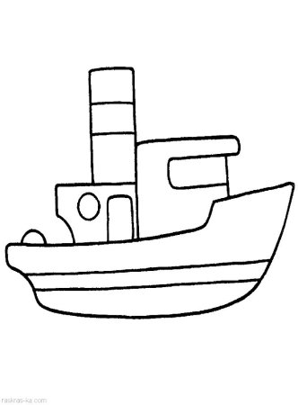 Морской корабль раскраска