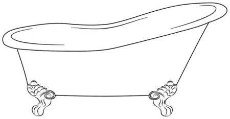 Ванна нарисованная