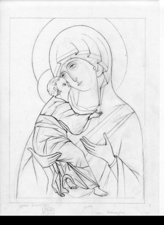 Прориси иконопись Богородица