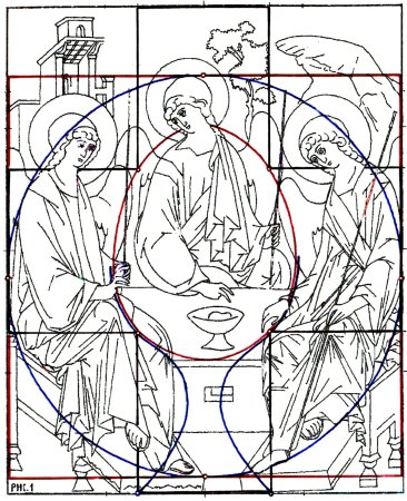 Архангел Михаил прорись иконы
