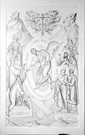 Икона Смоленской Божьей матери прориси