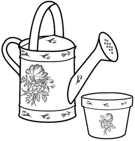 Лейка раскраска