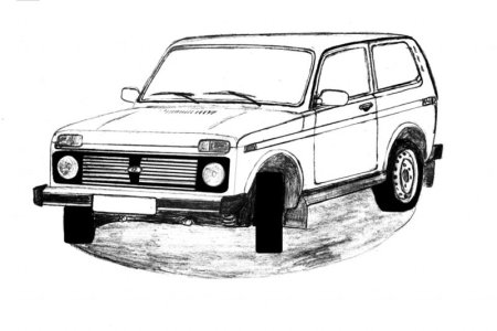 ВАЗ 2131 Нива раскраска