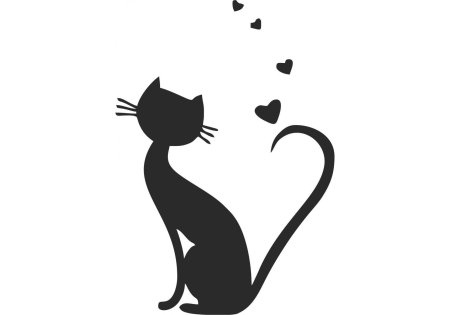 Смешные силуэты котов