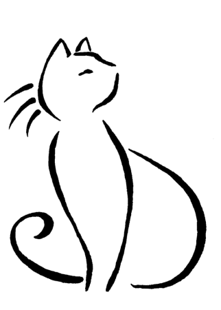 Котята в корзинке для раскрашивания