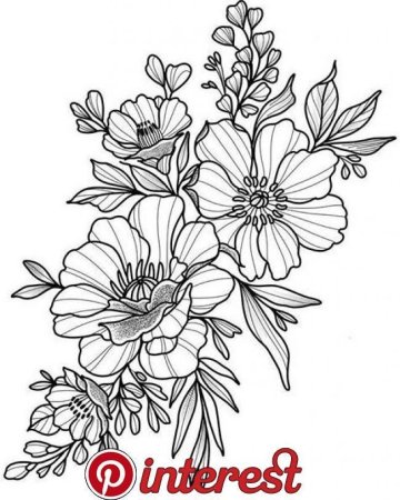 Рисунки цветов для срисовки