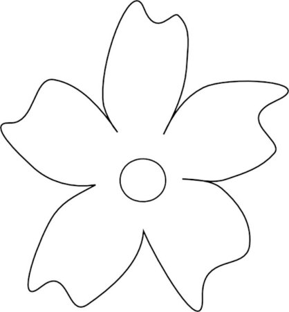 Цветок контурный рисунок для вырезания (48 фото) » рисунки для срисовки наГаз-квас.ком