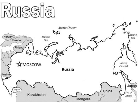 Карта России разукрасить