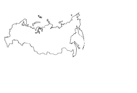 Контурное изображение России