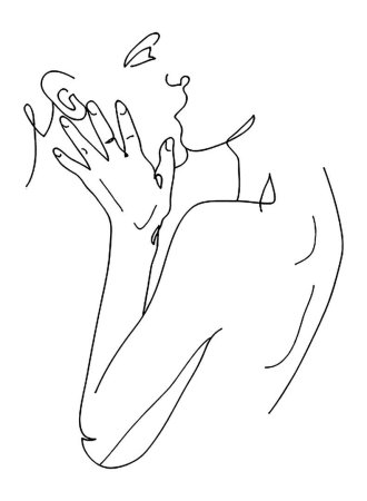 Контурные рисунки любовь