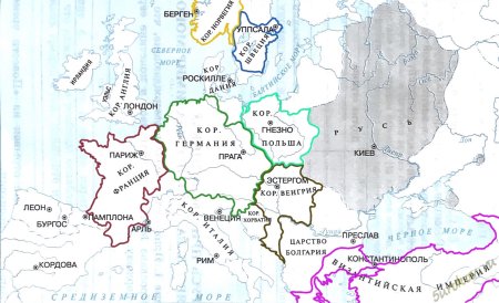 На контурной карте обведи страны с которыми Русь при Ярославе