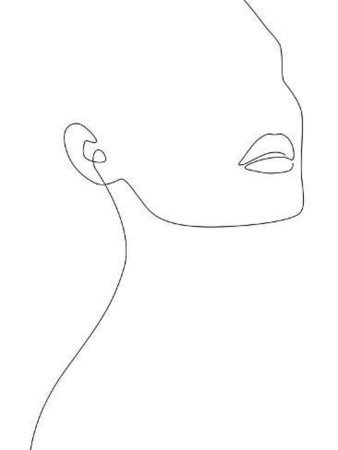 Силуэт лица девушки