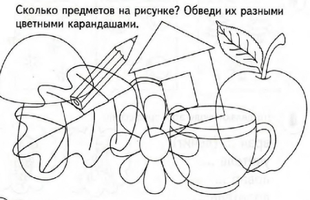 Раскраски разные предметы