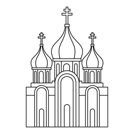 Трафареты храмов