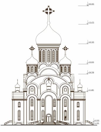 Церковь раскраска