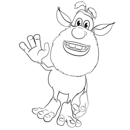 Раскраска Буба Домовенок раскраска