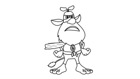 Раскраски мультфильмы Буба