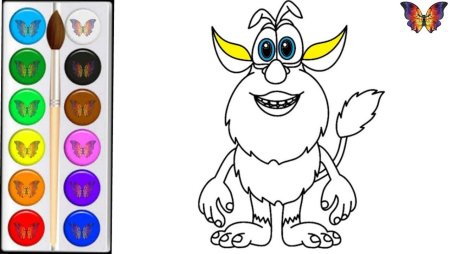 Раскраска Буба Домовенок