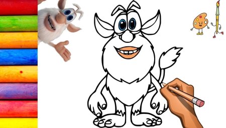 Раскраска Буба Домовенок