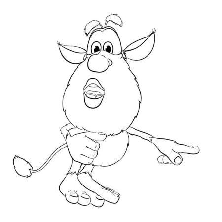 Раскраска Буба а4