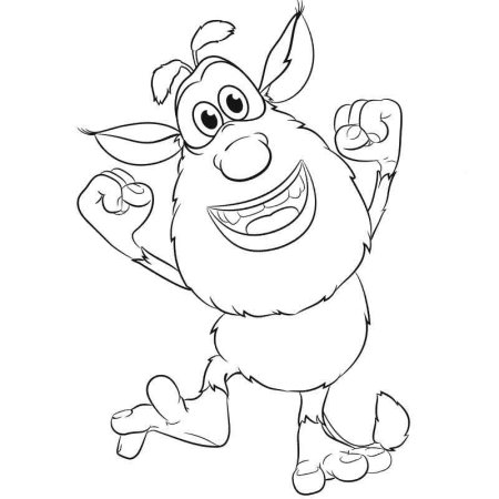 Буба разукрашка а4