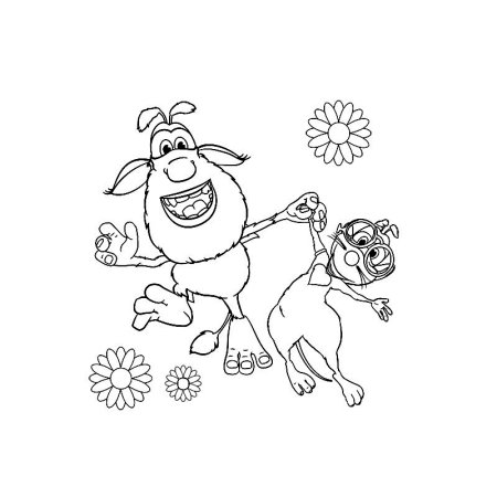 Буба раскраска для детей