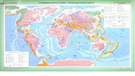 Карта строения земной коры Евразии