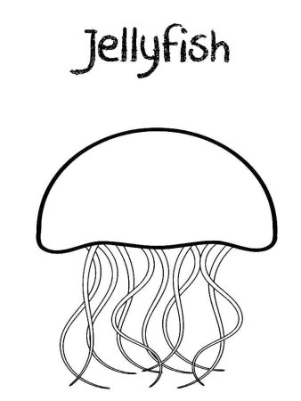 Медуза рисунок