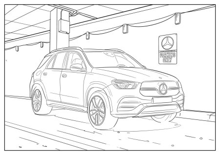 Мерседес раскраски GLE 63