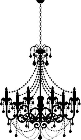 Люстра трафарет