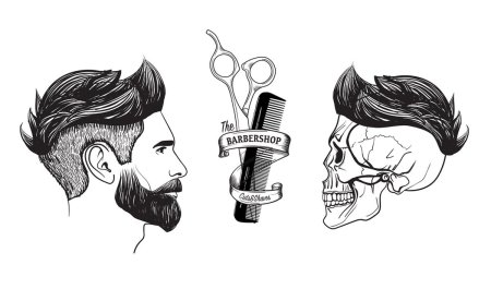 Логотип мужской парикмахерской