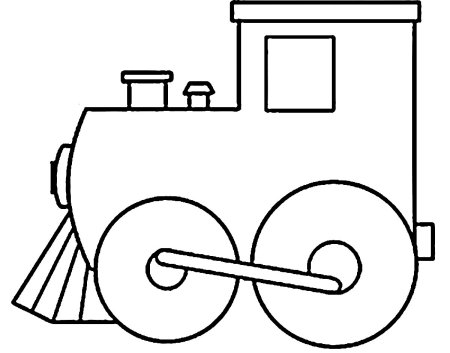 Рисование паровоз вагон сбоку