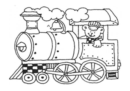 Рисование с детьми поезд