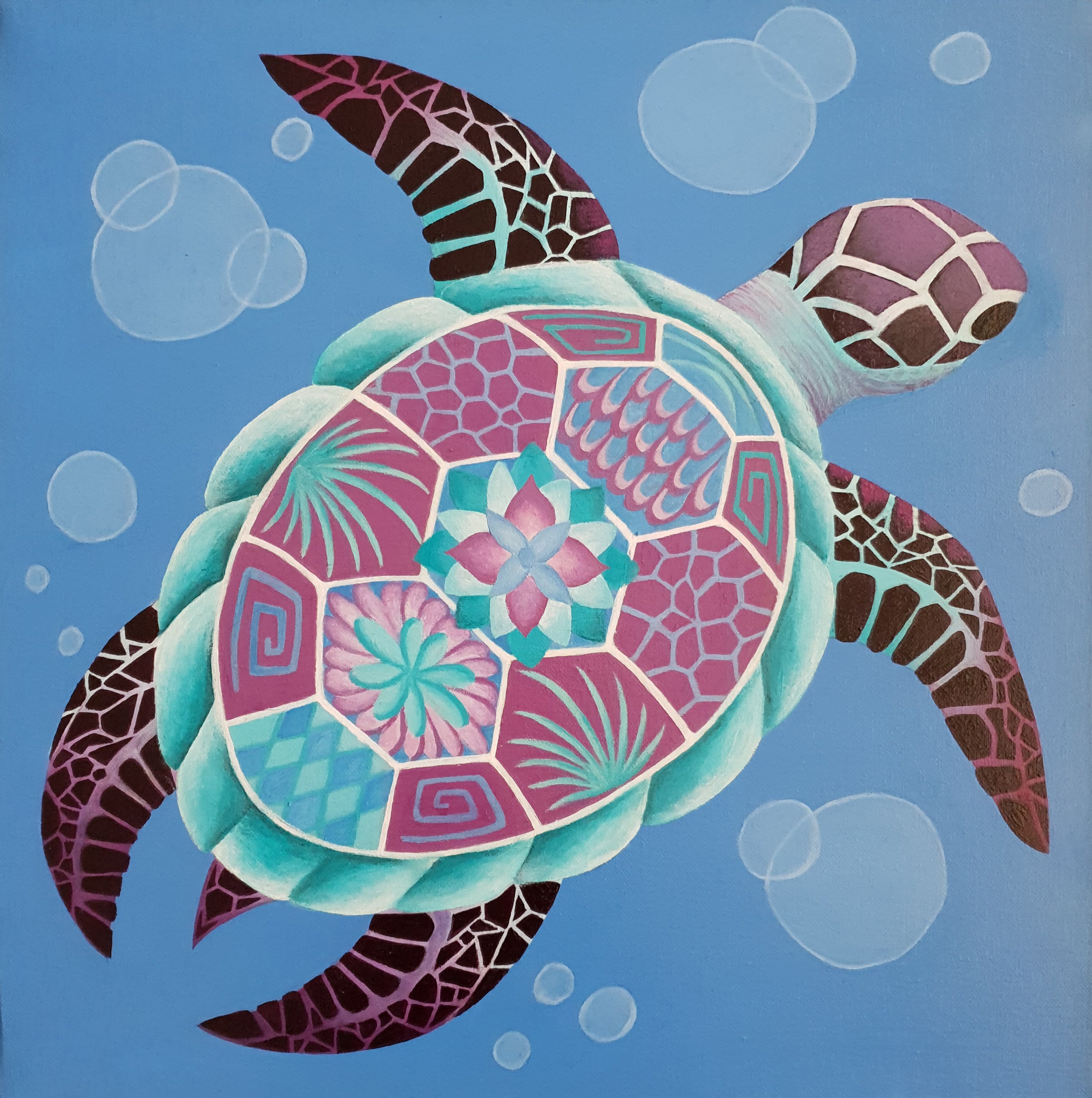 Стилизованная морская черепаха