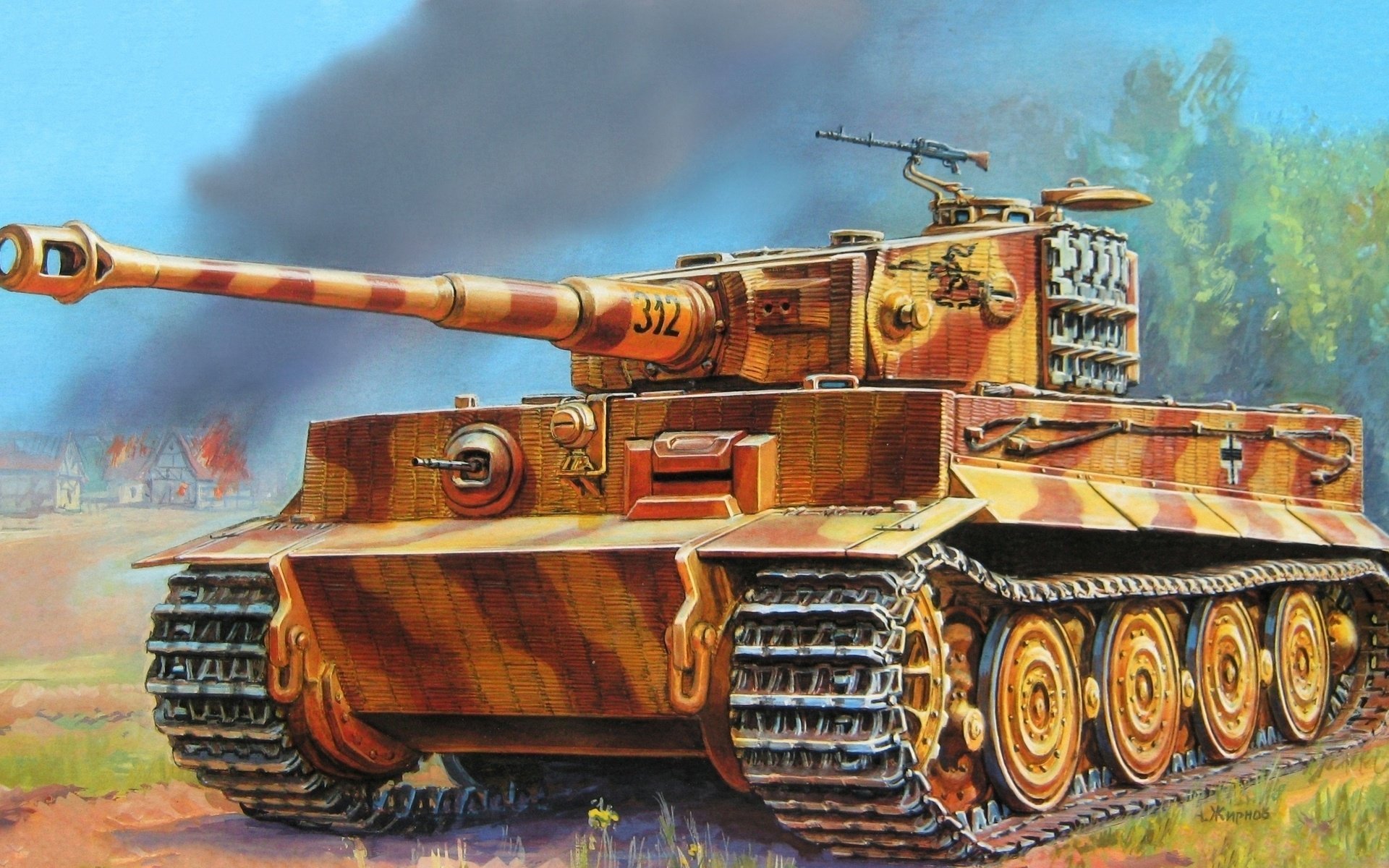 Танк Panzerkampfwagen vi Ausf. H1 «тигр»