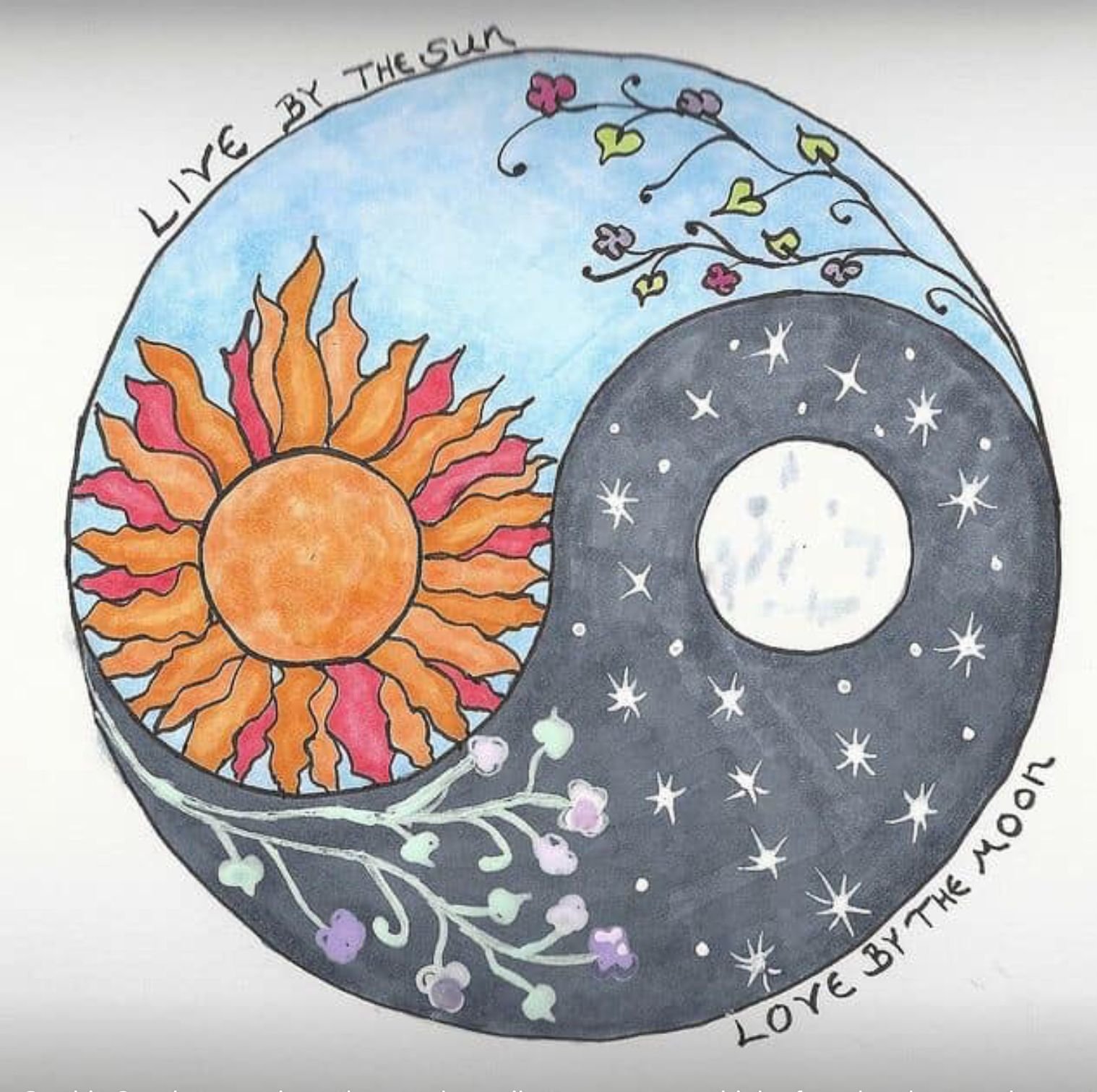 Солнце и Луна арт