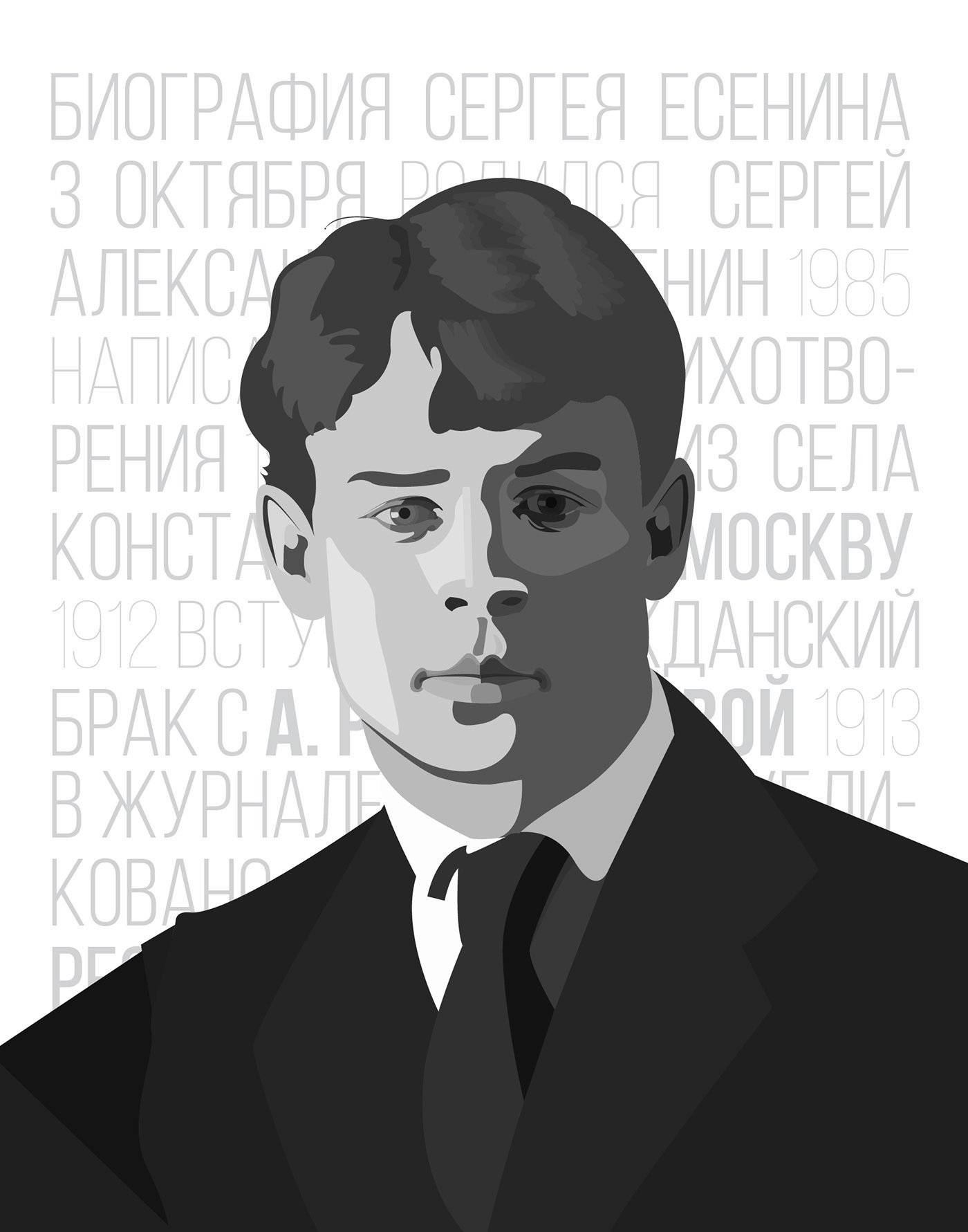 Сергей Есенин портрет писателя