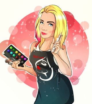 Портрет Золушки акварель