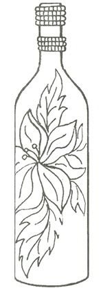 Трафареты для росписи бутылок