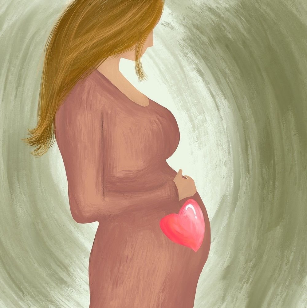 Беременная иллюстрация