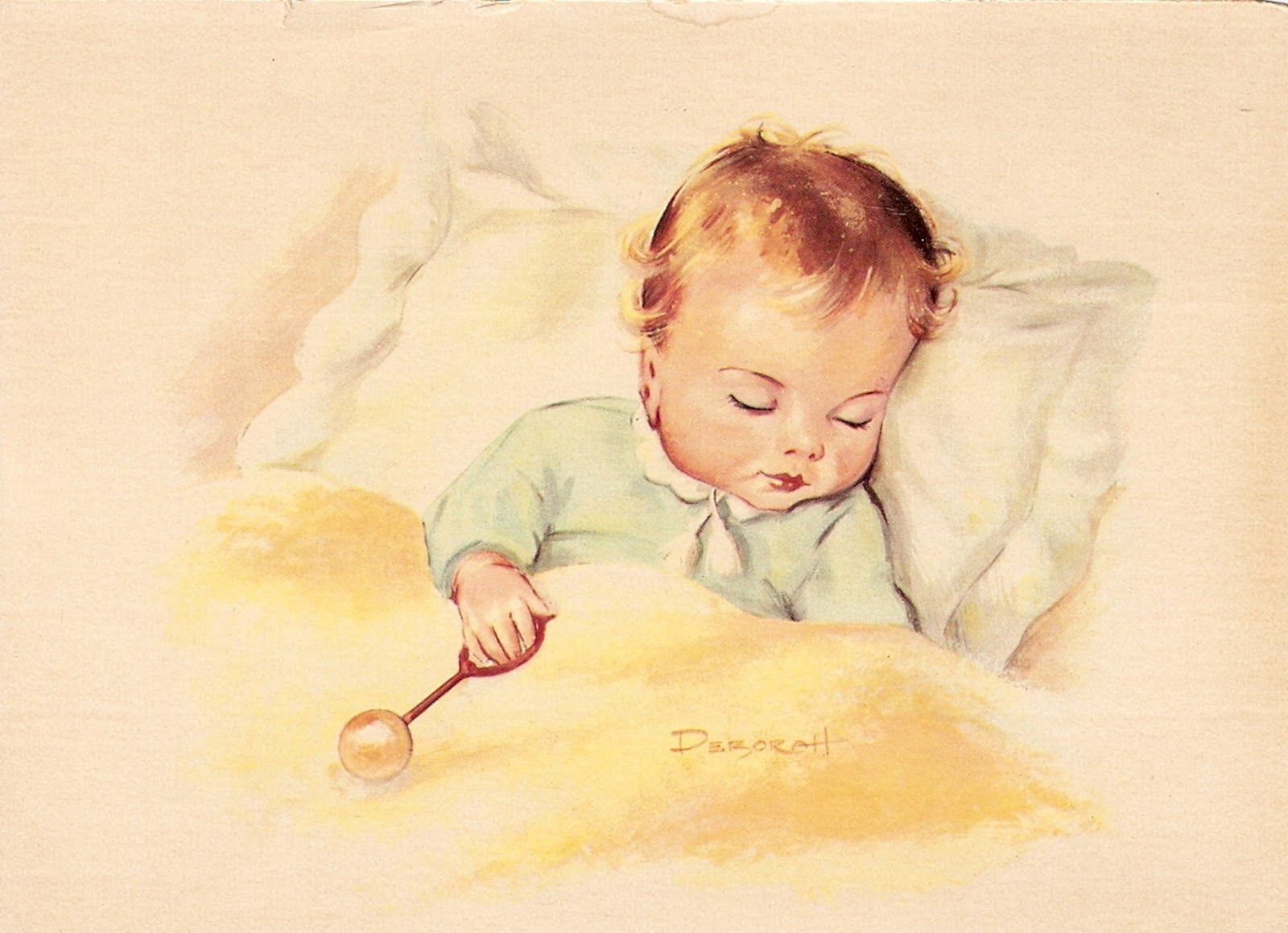 Арт иллюстрации младенец