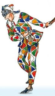 Комедия дель арте Арлекин