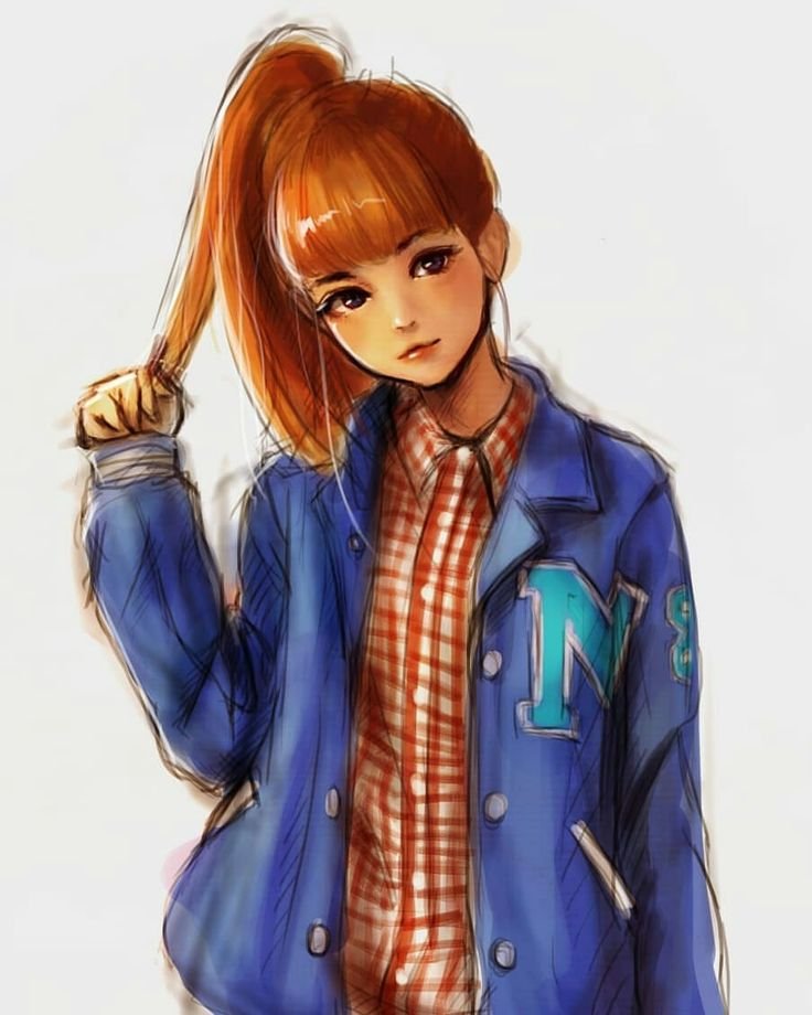 Рисунок подростка девушки